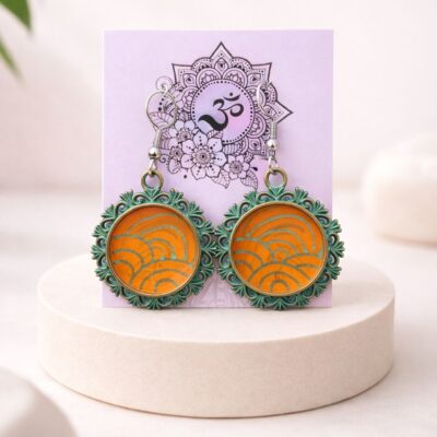 ✨ Aros pintados a mano en resina