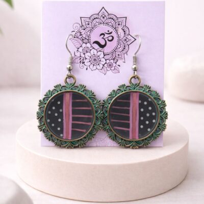 Aros pintados a mano en resina