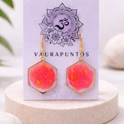 ✨ Aros con pigmentos fluorescentes en resina