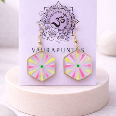 Aros con pigmentos fluorescentes con resina