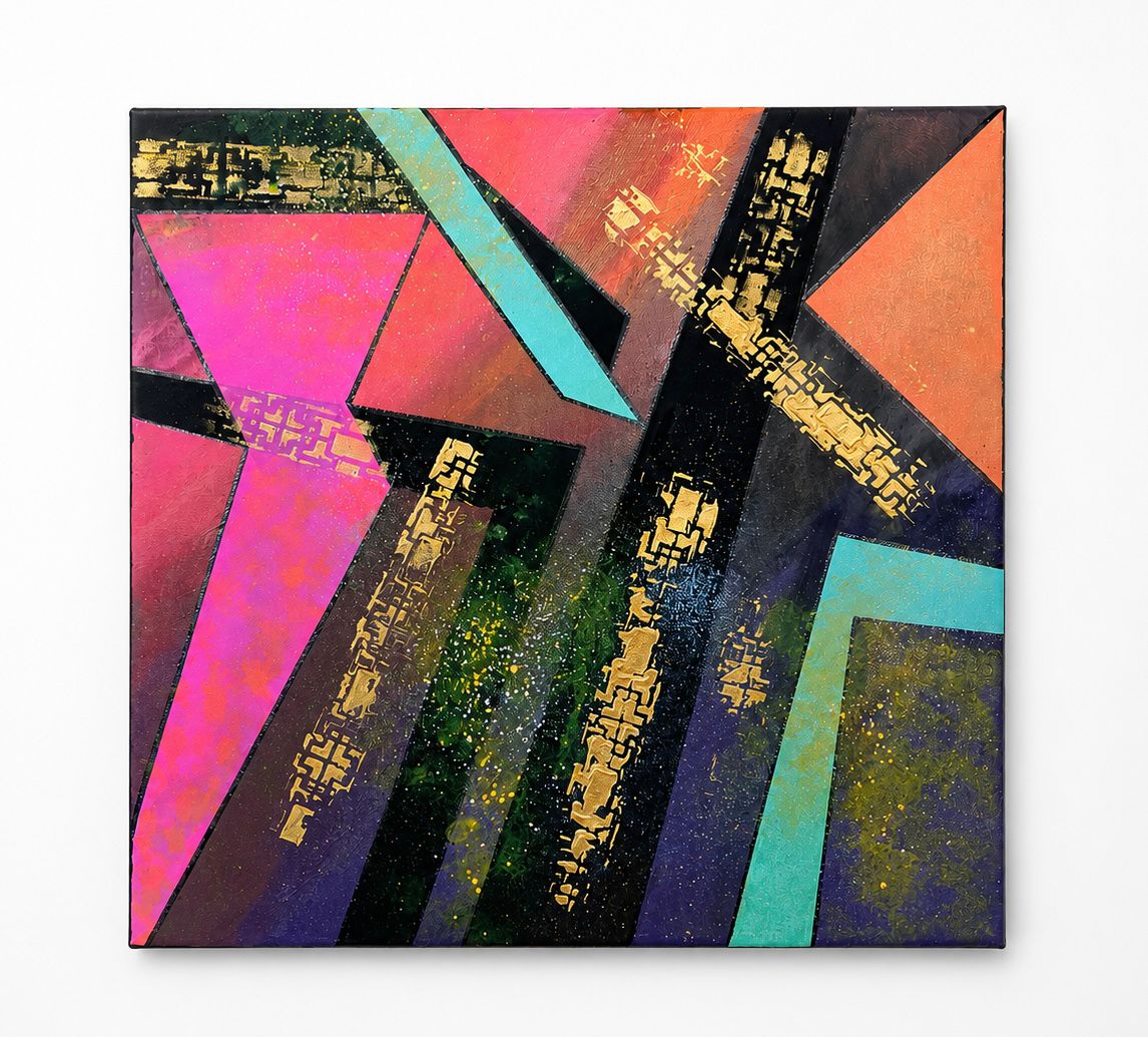 🎨 Geometría en acrílico